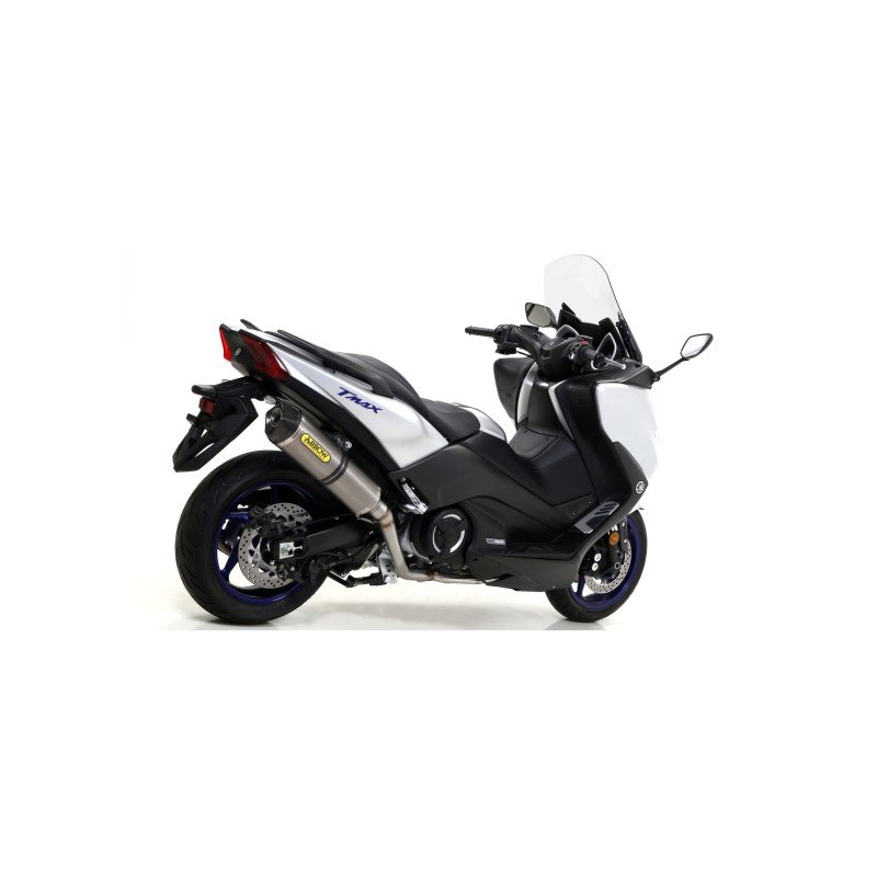 Kit completo con Silenciador Indy Race en Titanio negro YAMAHA T-MAX 530 '17/19 / T-MAX 560 '20/21