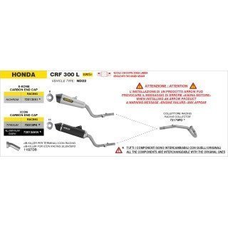 Silenciador Icon de Titanio HONDA CRF300L E5+ 2025