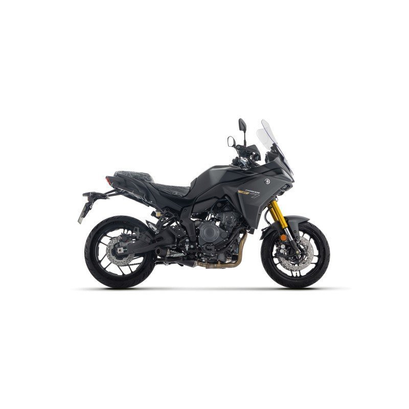 Kit completo con Silenciador Icon de aluminio negro YAMAHA TRACER 7/7GT E5+ 2025