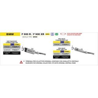 Silenciador Pro-Race de Titanio BMW F900R E5+ 2025