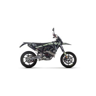 Silenciador Icon de aluminio negro FANTIC XEF 125 E5+ 2025