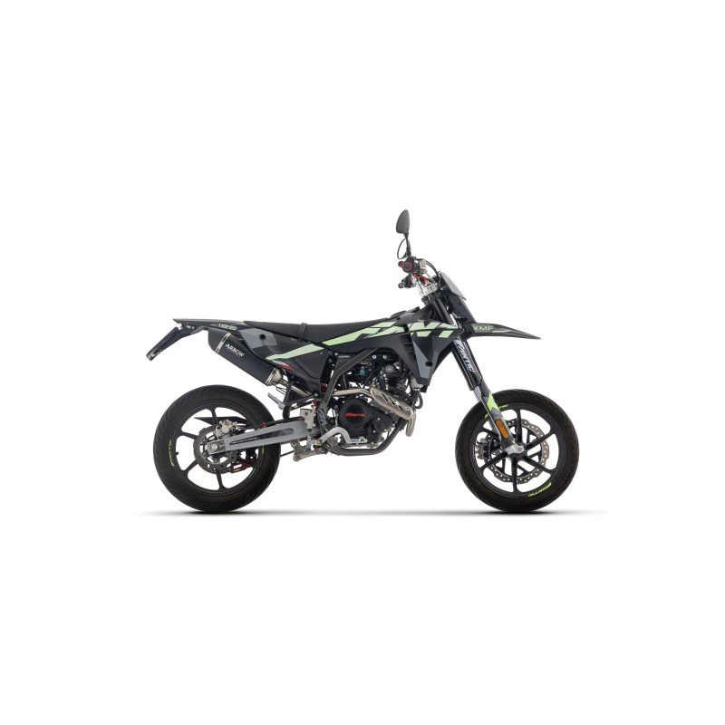 Silenciador Icon de aluminio negro FANTIC XEF 125 E5+ 2025