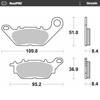 Pastillas freno RoadPro Ceramic · Motomaster