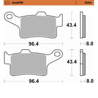Pastillas freno RoadPro Sinter Front · Motomaster