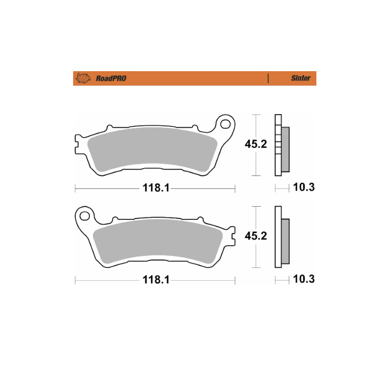 Pastillas freno RoadPro Sinter Rear · Motomaster