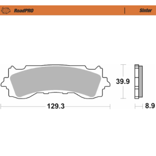 Pastillas freno RoadPro Sinter Front · Motomaster