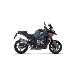 Silenciador Indy Race EVO en Titanio fondo en carbono BMW M1000XR E5+ 2025